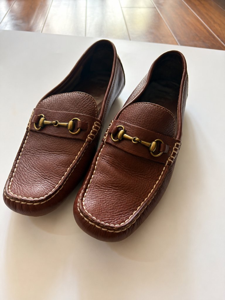Cole Haan Shelby Bit Ii Leather Driving Loafers | Cognac Brown | Size 8.5b | New